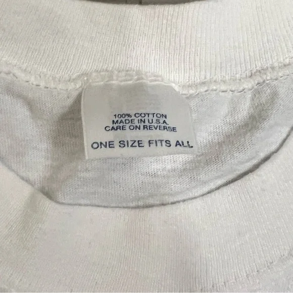 Vintage 90s Multicolor Abstract Geometric Single Stitch Funky Swirl Art - Picture 5 of 7